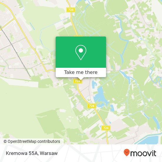 Kremowa 55A map