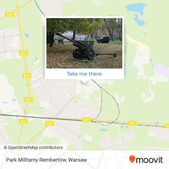 Park Militarny Rembertów map