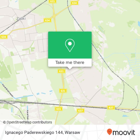 Ignacego Paderewskiego 144 map