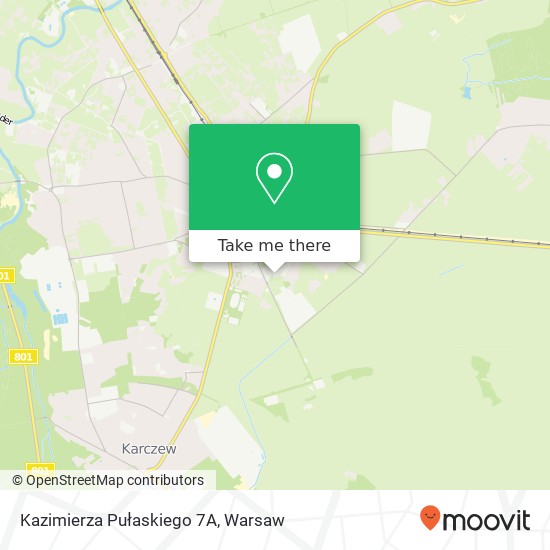 Kazimierza Pułaskiego 7A map