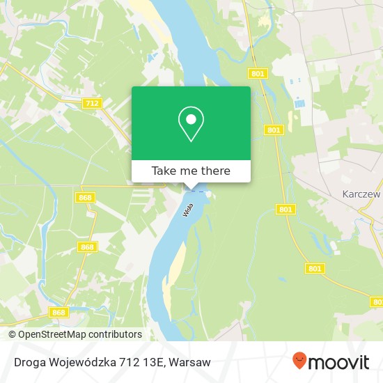 Droga Wojewódzka 712 13E map