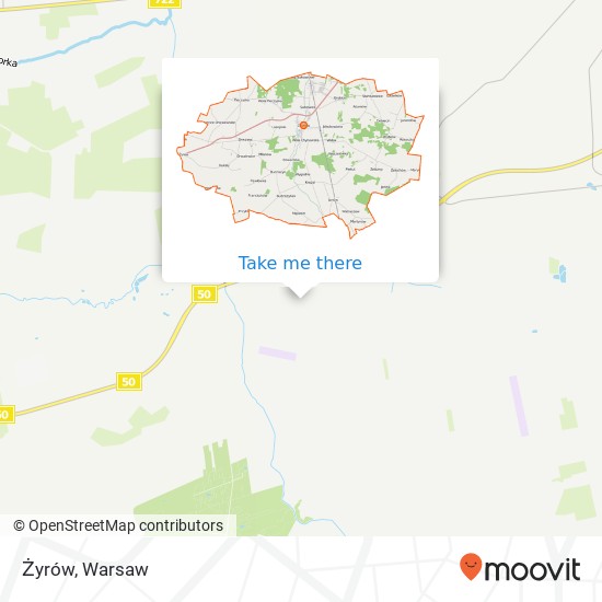 Żyrów map