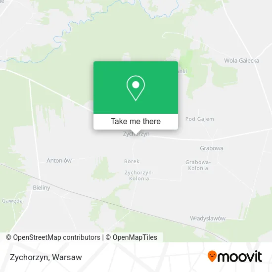 Карта Zychorzyn