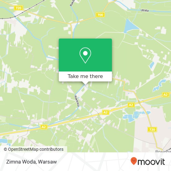 Zimna Woda map