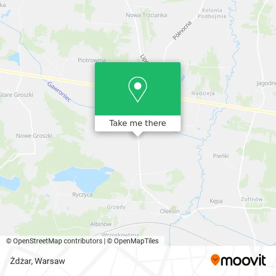 Żdżar map