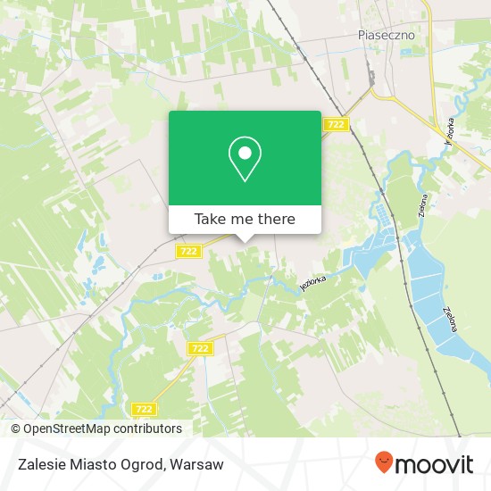 Zalesie Miasto Ogrod map