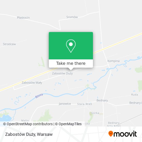 Zabostów Duży map