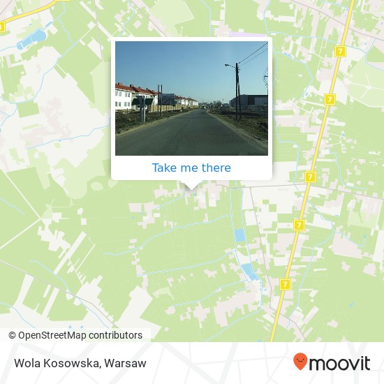 Wola Kosowska map