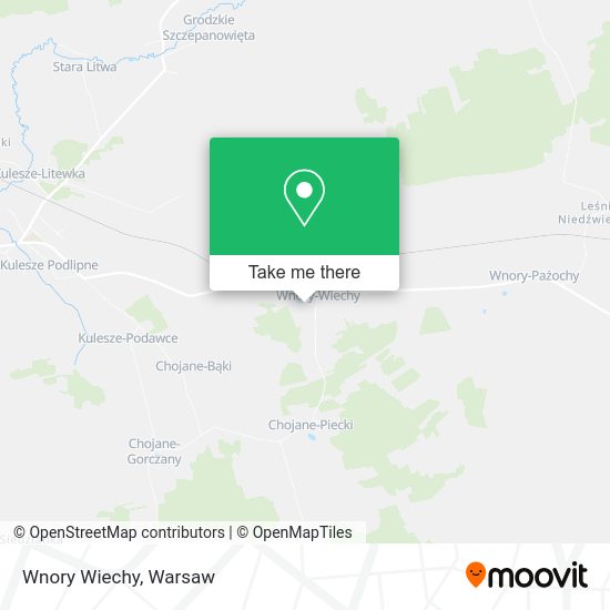 Wnory Wiechy map