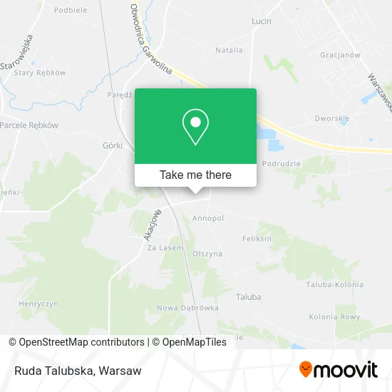 Ruda Talubska map