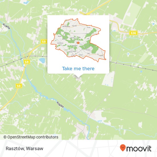 Rasztów map