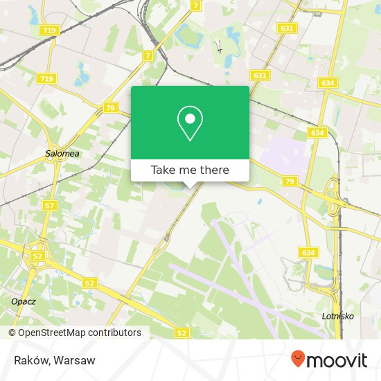 Raków map