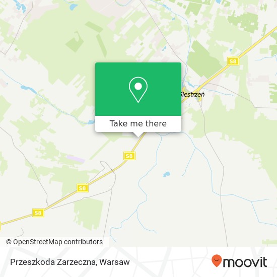 Przeszkoda Zarzeczna map