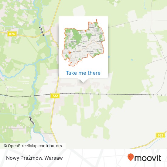 Nowy Prażmów map