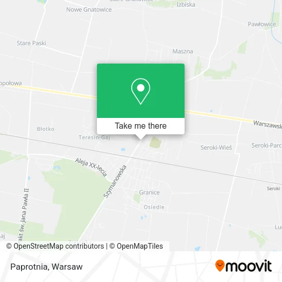 Paprotnia map