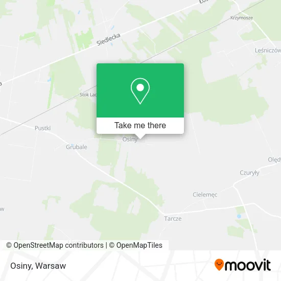 Osiny map