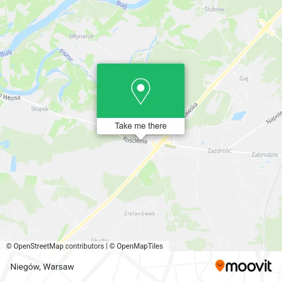 Карта Niegów