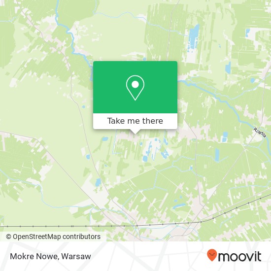 Mokre Nowe map