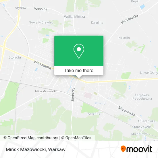 Mińsk Mazowiecki map
