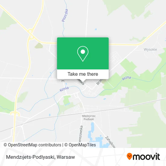 Карта Mendzıjets-Podlyaski