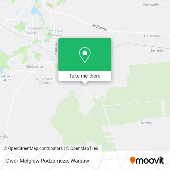 Dwór Mełgiew Podzamcze map