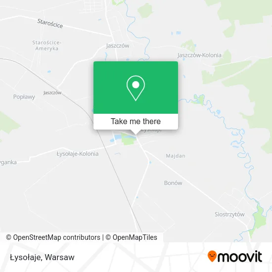 Łysołaje map