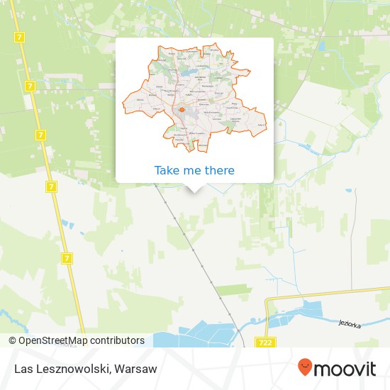 Las Lesznowolski map