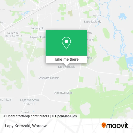 Карта Łapy Korczaki