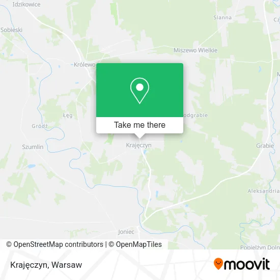 Krajęczyn map