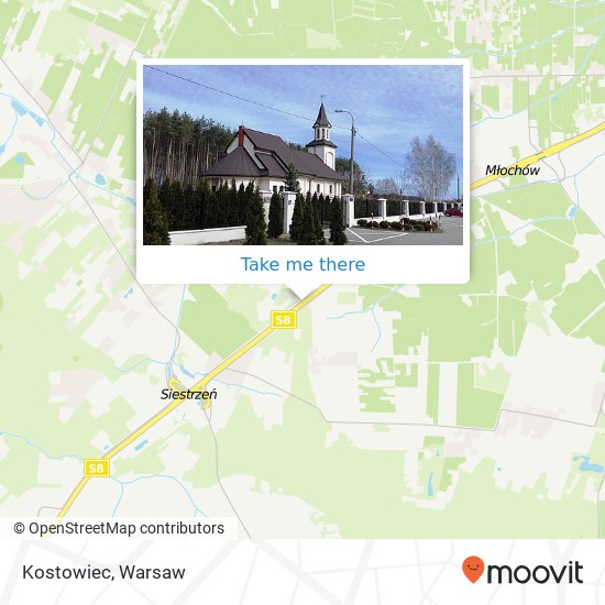 Kostowiec map