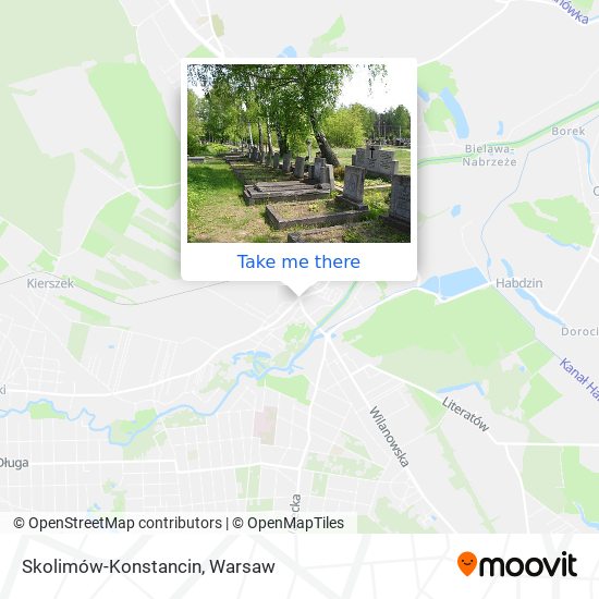 Skolimów-Konstancin map