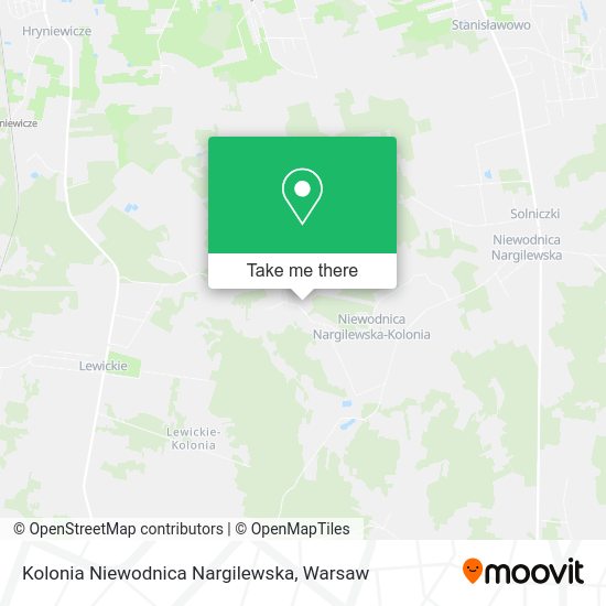 Kolonia Niewodnica Nargilewska map