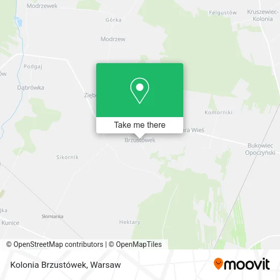 Карта Kolonia Brzustówek