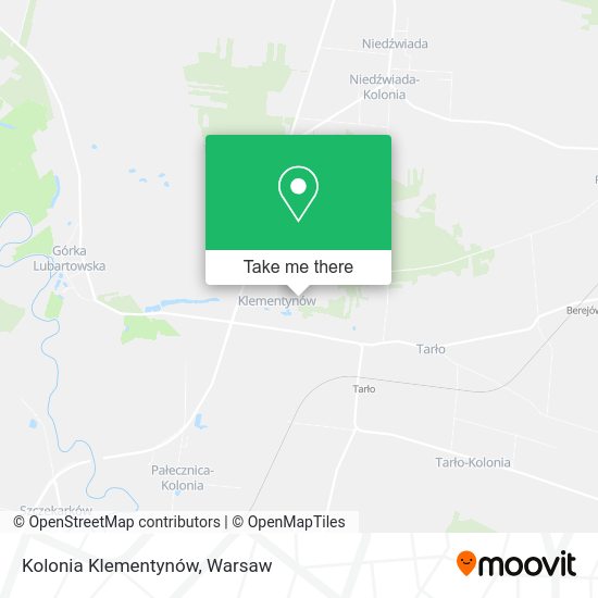 Kolonia Klementynów map