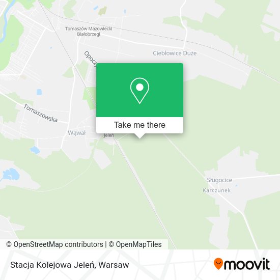 Stacja Kolejowa Jeleń map