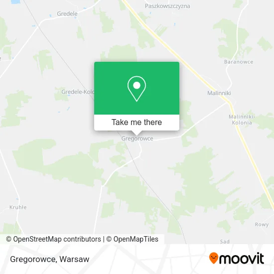 Карта Gregorowce