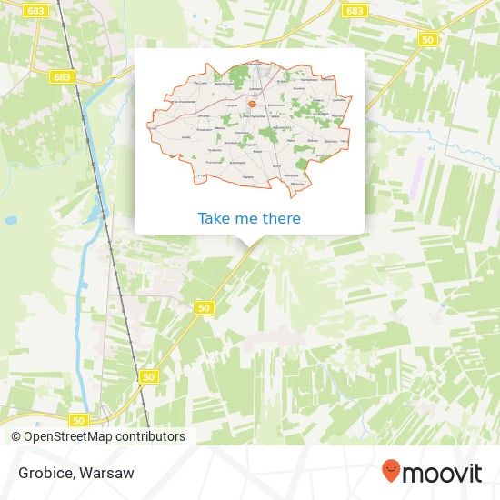 Grobice map