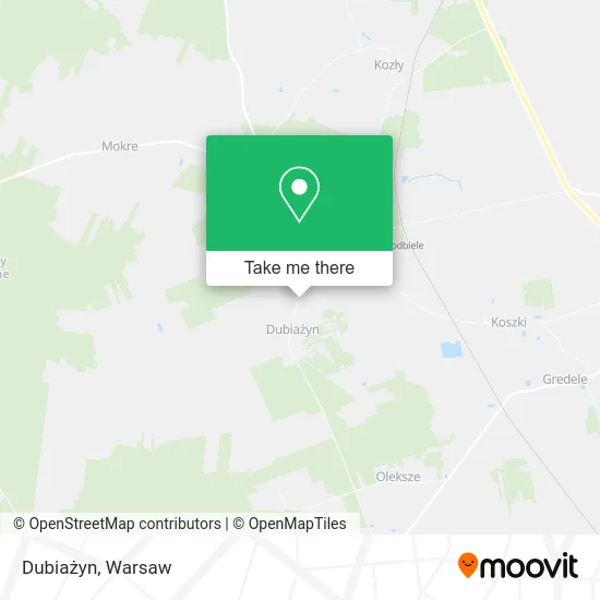 Карта Dubiażyn