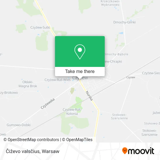 Čiževo valsčius map