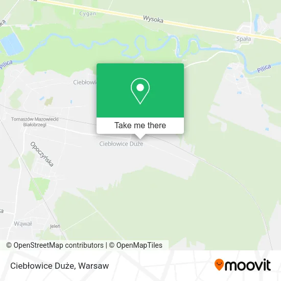 Карта Ciebłowice Duże