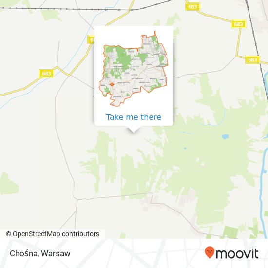 Chośna map