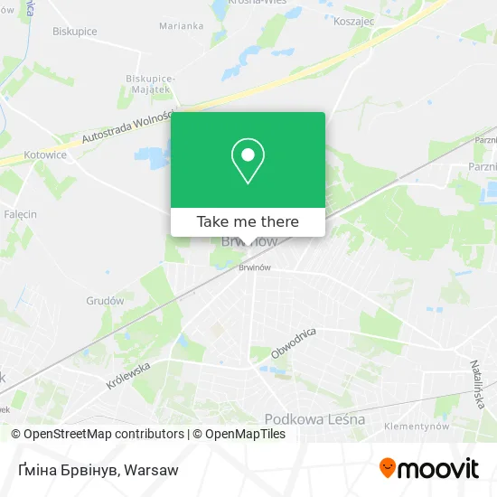 Карта Ґміна Брвінув