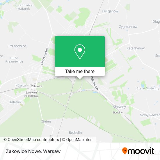 Żakowice Nowe map