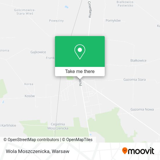 Wola Moszczenicka map