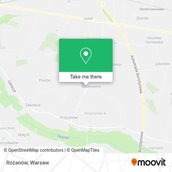 Różanów map