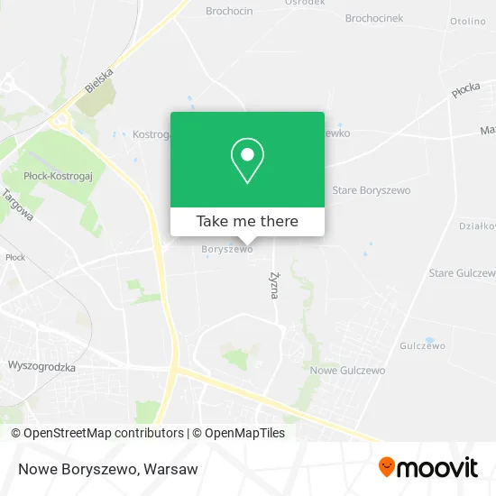 Карта Nowe Boryszewo