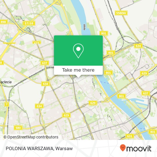 POLONIA WARSZAWA map