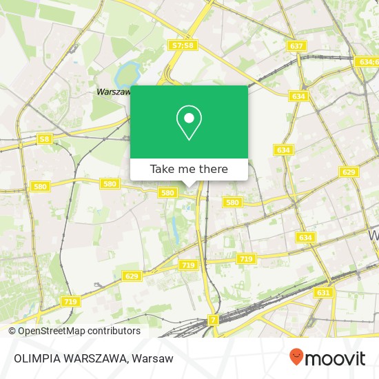 OLIMPIA WARSZAWA map