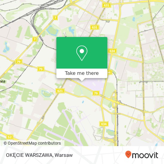 OKĘCIE WARSZAWA map