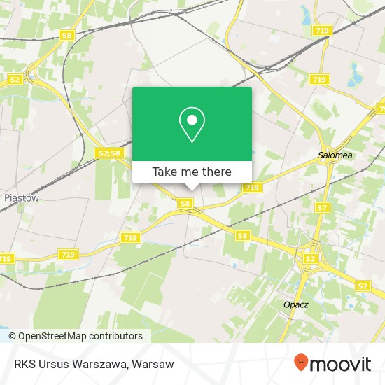 RKS Ursus Warszawa map